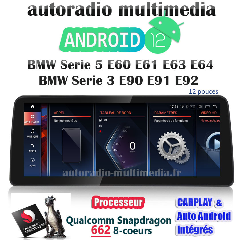 auto radio gps pour bmw série 5 série 3 série 6 e60 e61 e63 e64 e90 e91 e92
