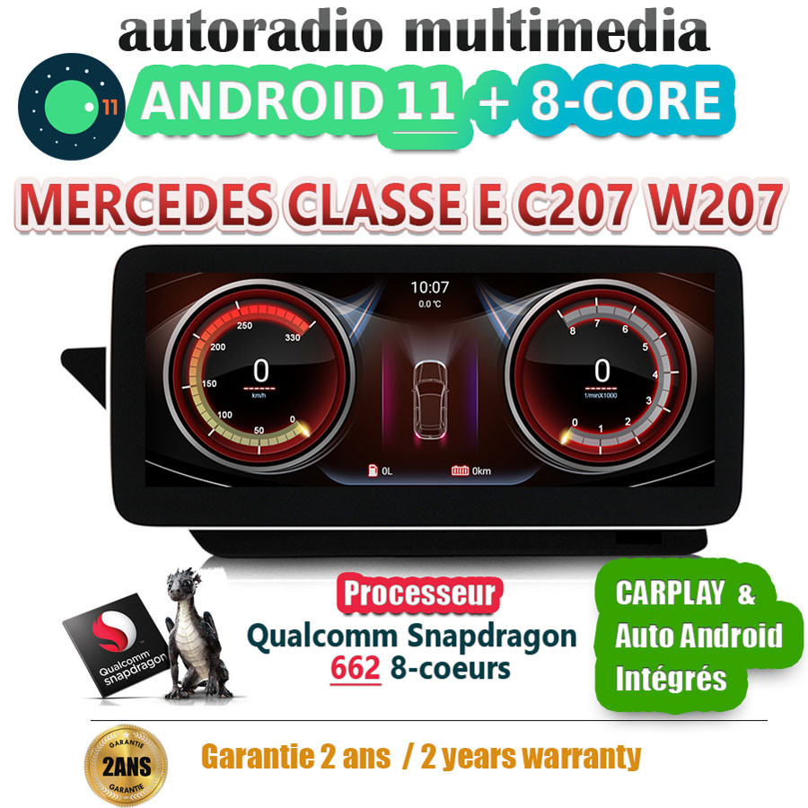 autoradio multimedia android 11 Mercedes Classe E A207 C207 W207